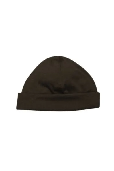 100% MERINO BEANIE CUFFED/SLOUCH CHOCOLATE