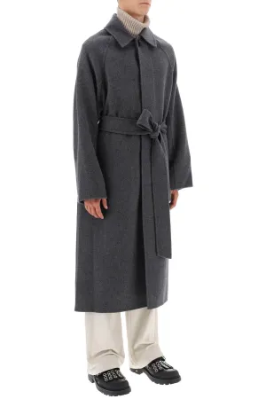 Ami paris wool and cashmere drap coat