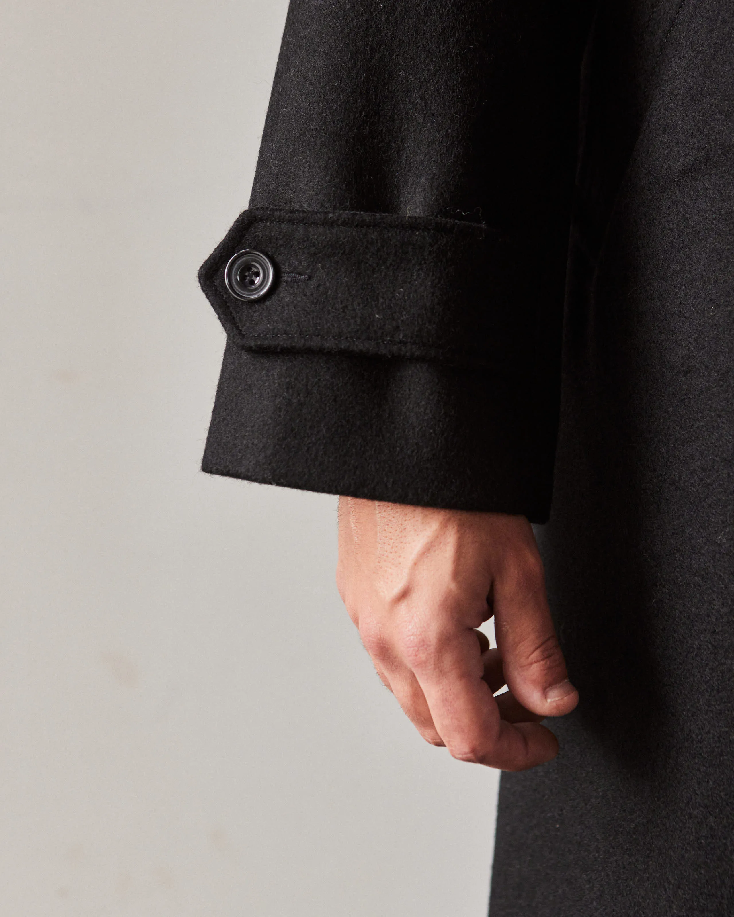 Arpenteur Melton Utile Coat, Black