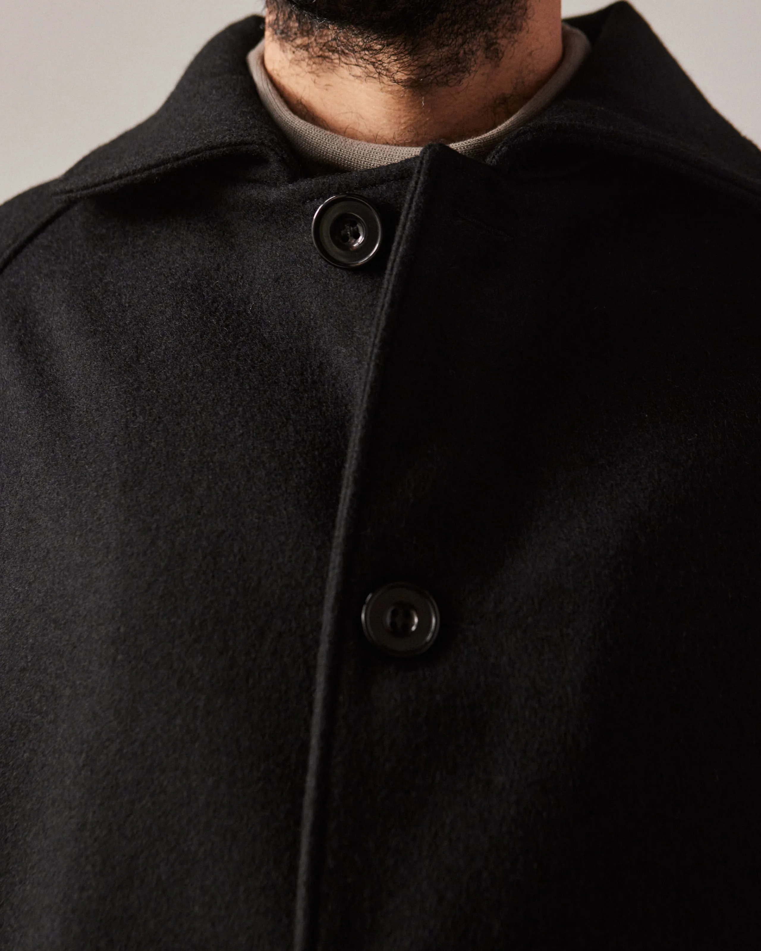 Arpenteur Melton Utile Coat, Black