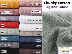 Chunky Cotton Big Knit  Fabric  - 6196 / 6474