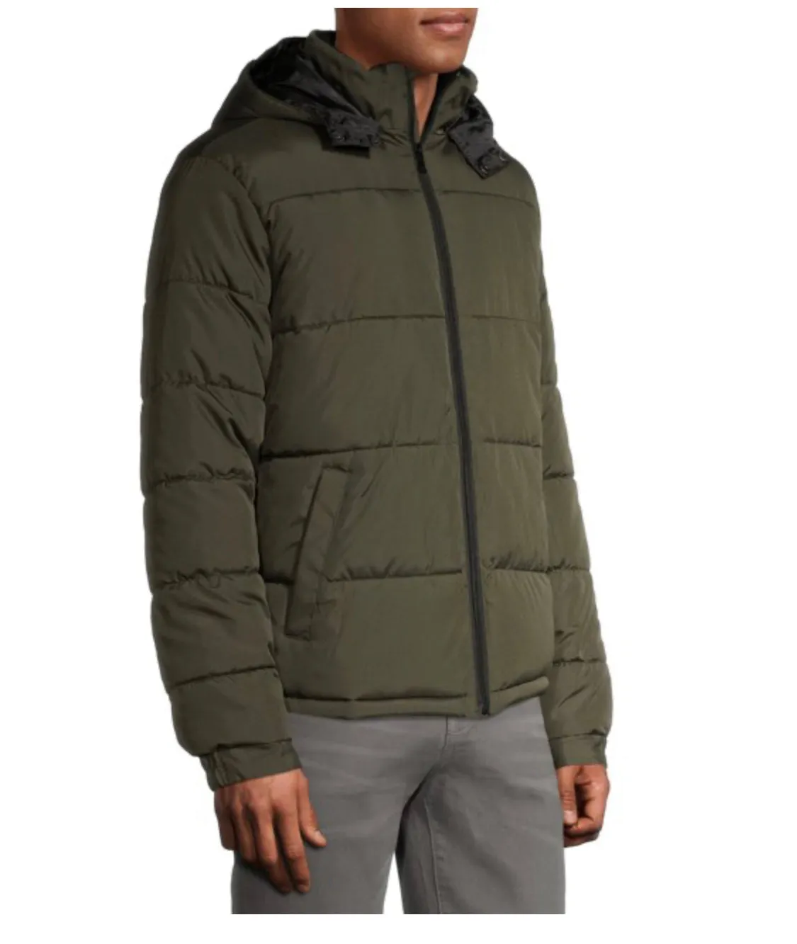 Classic Puffer W/ Warm Fleece Olive