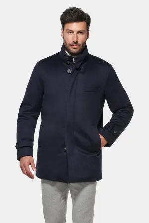 Classic Wool Car Coat, Navy