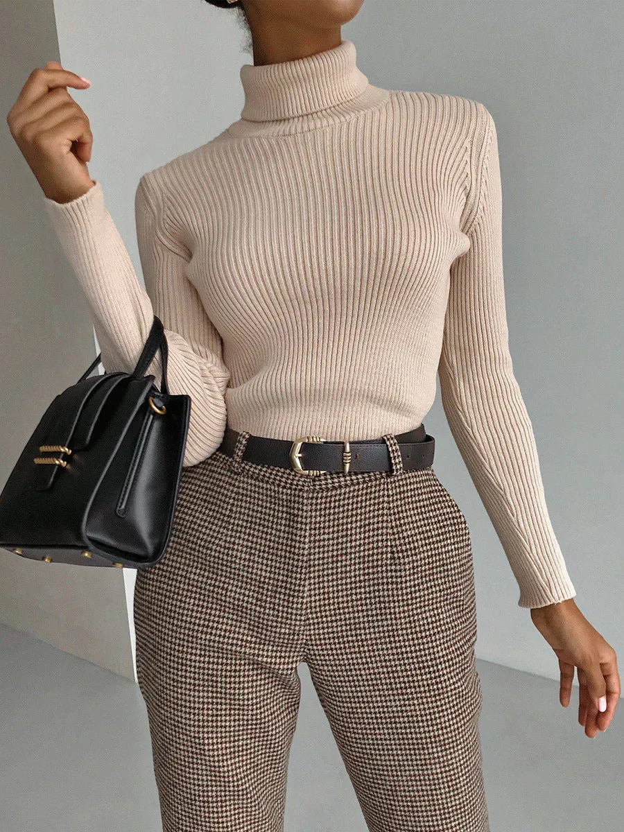 Denise Turtleneck Slim Women Sweater