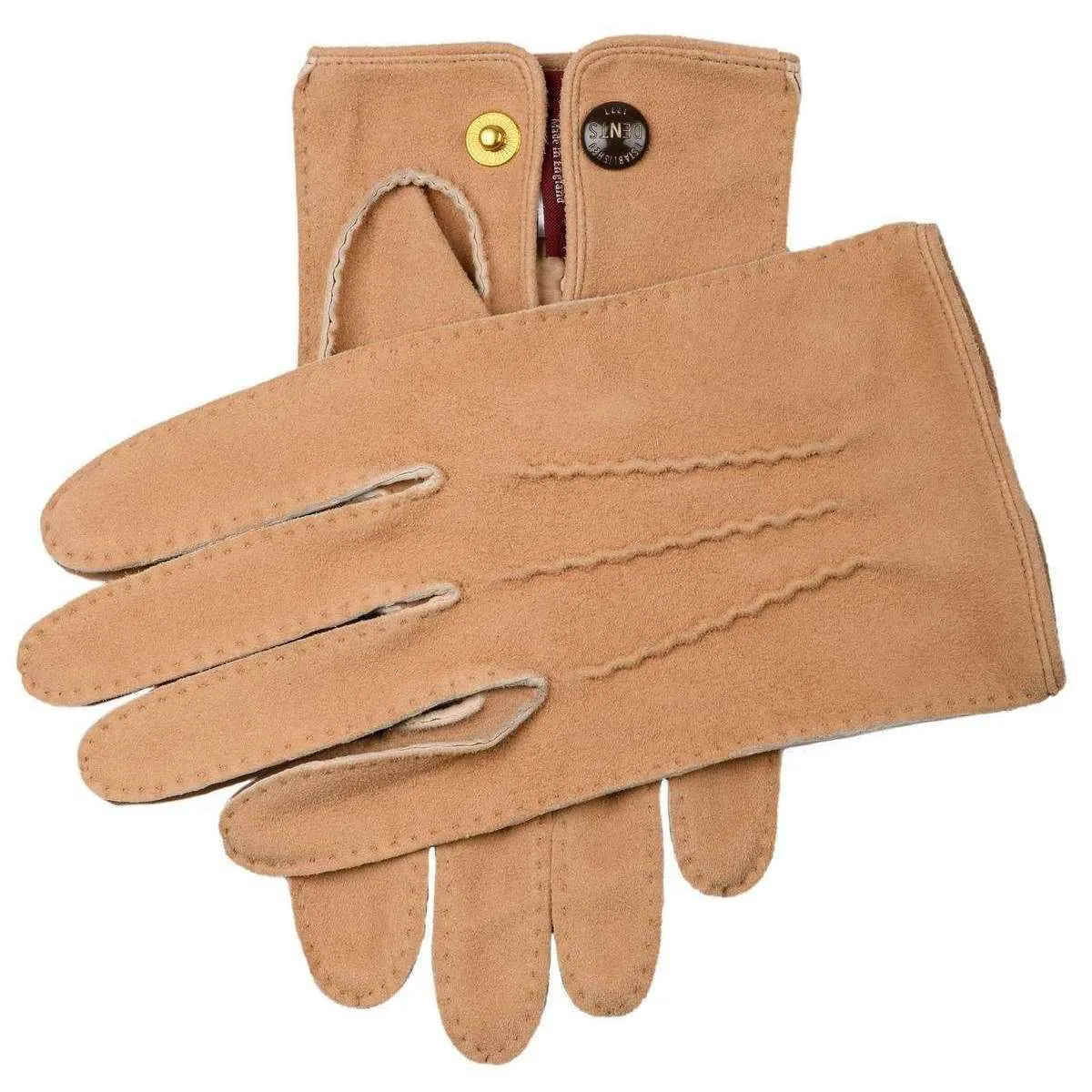 Dents Unlined Handsewn Gloves - Camel