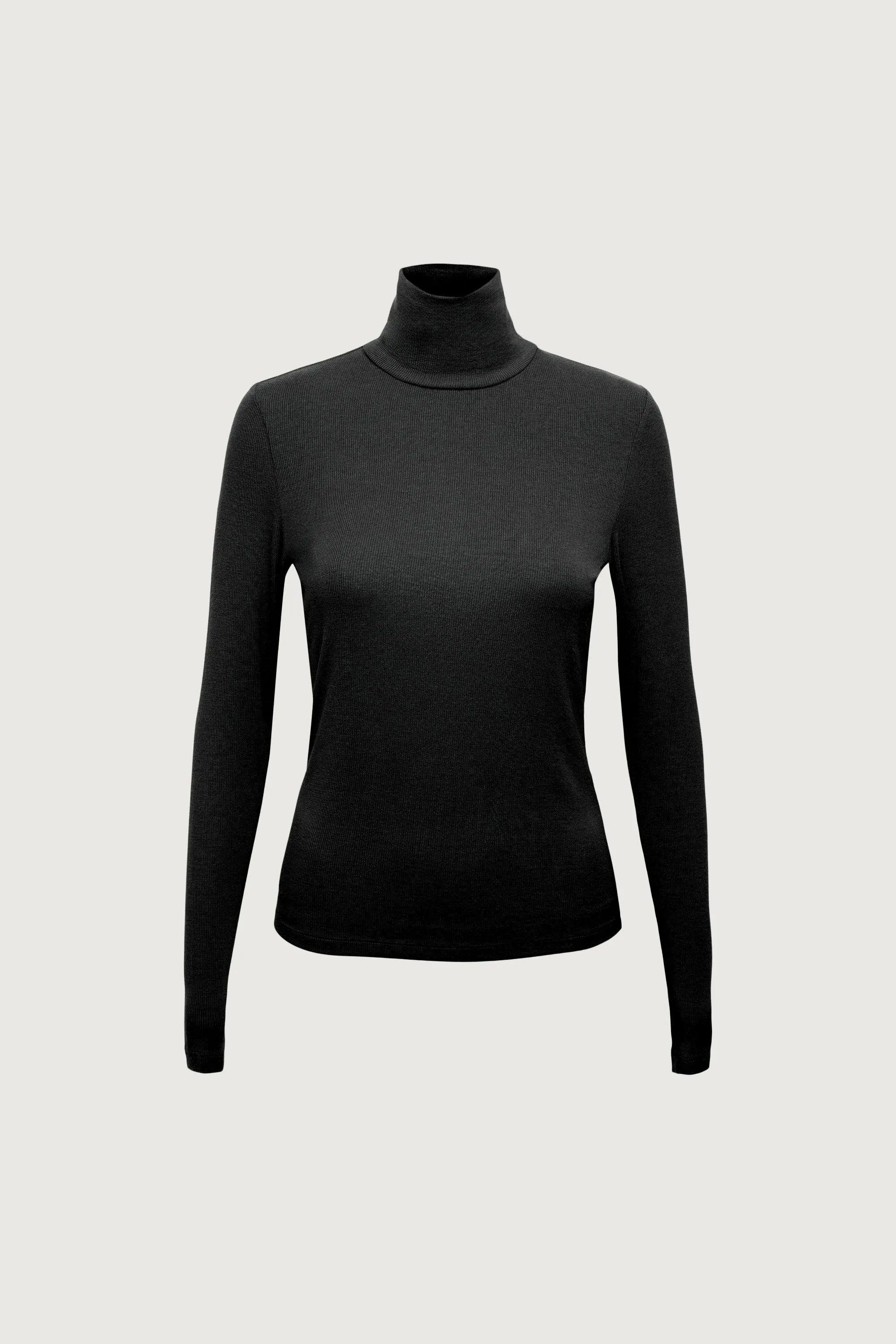 FINE KNIT TURTLENECK TOP