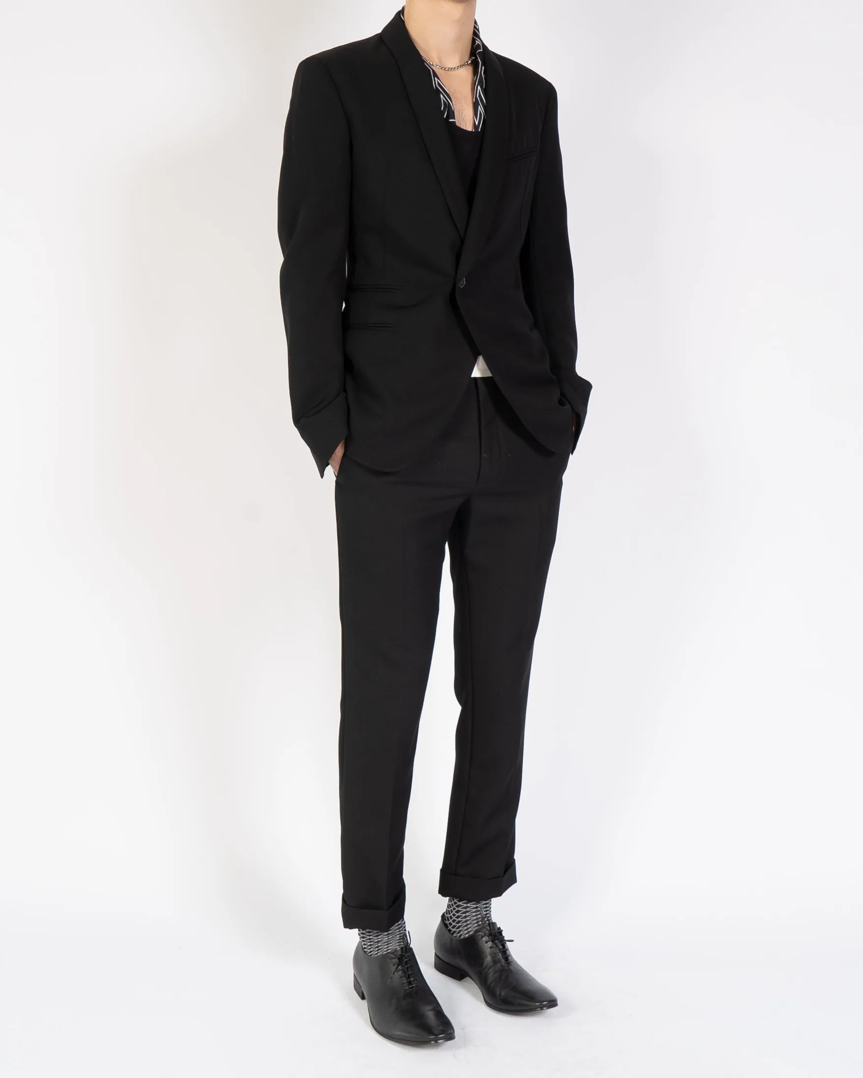 FW14 Black Classic Shawl Collar Blazer