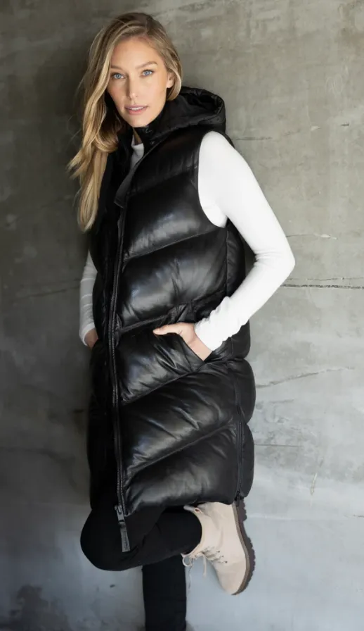 LONG PUFFER VEST