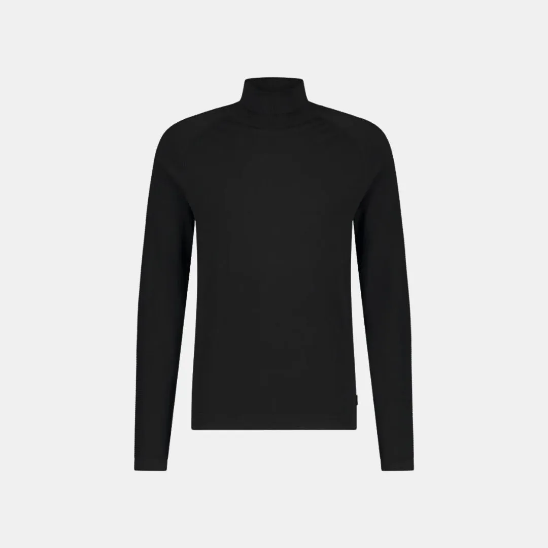 Luxury Basic Turtleneck Sweater (Black)