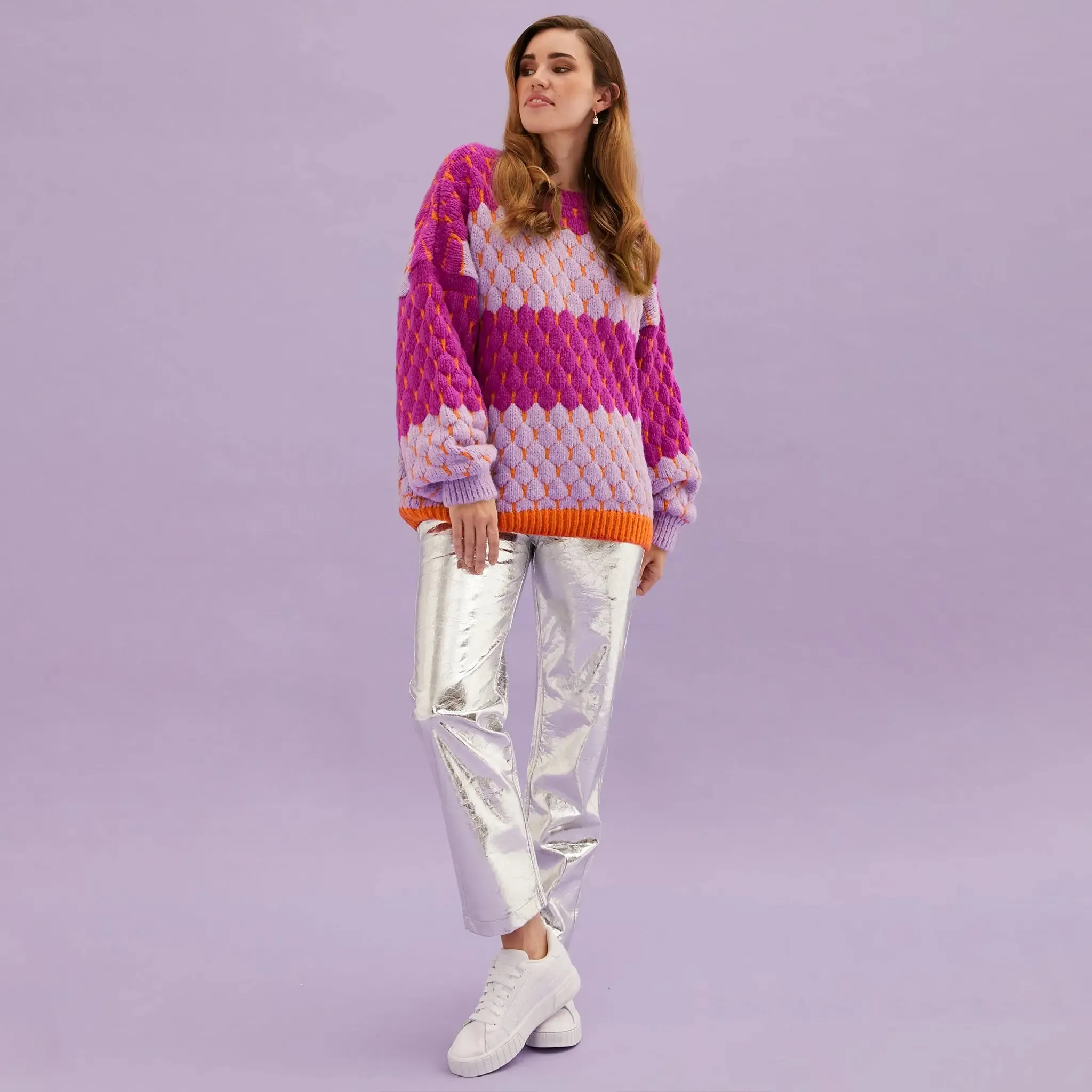 Marissa Bubble Stitch Stripe Jumper - Multi