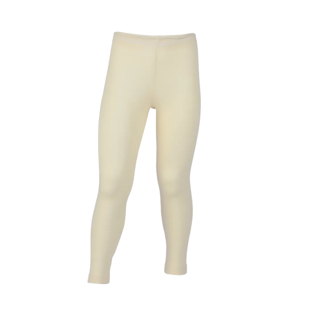 Merino Wool & Silk Leggings - Wheat