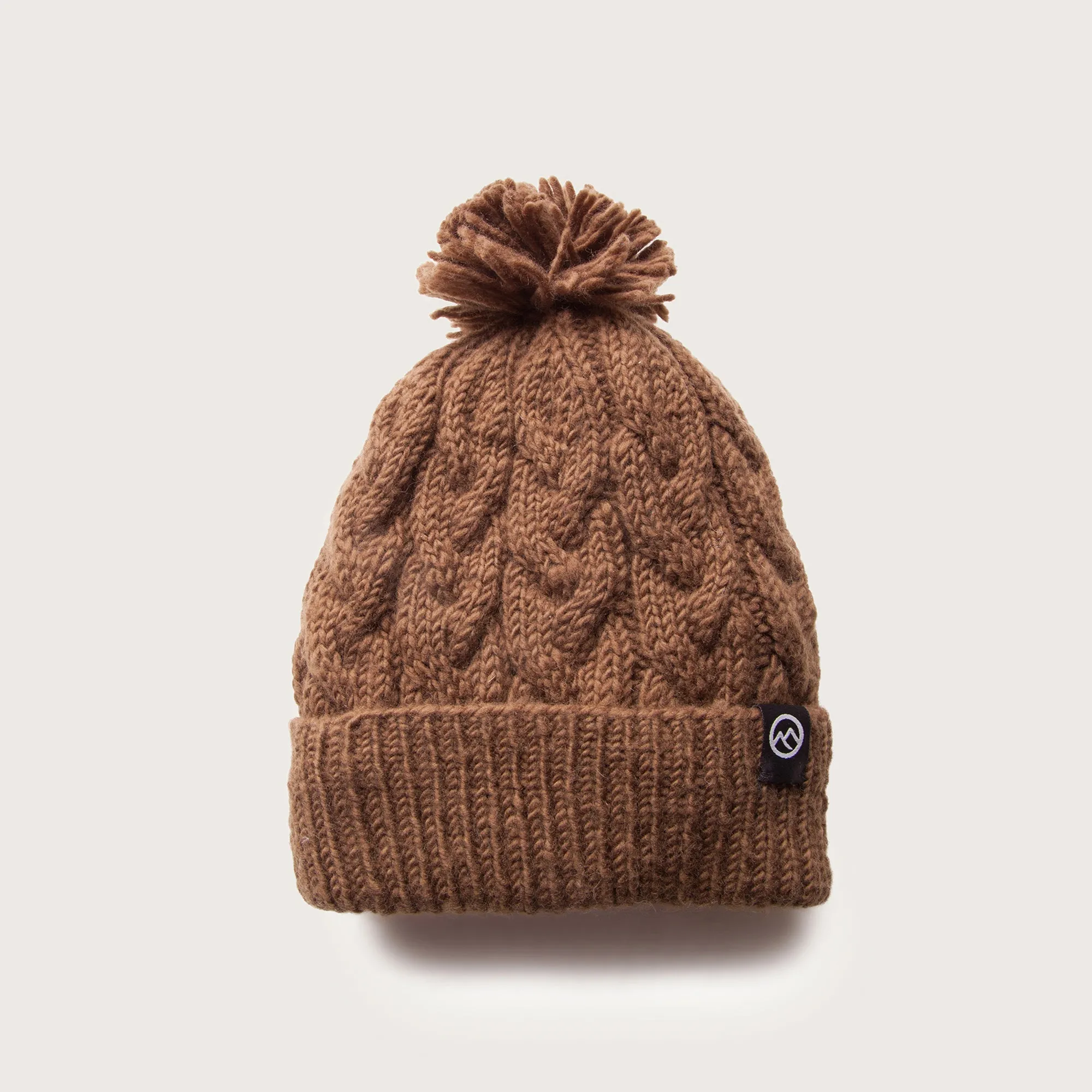 Merino Wool Links Beanie - Clay