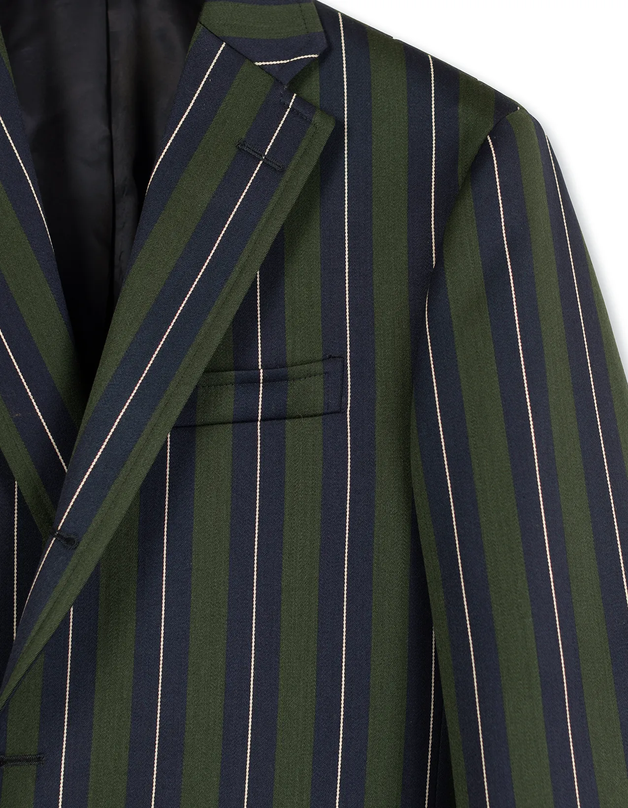 NAVY/GREEN STRIPE BLAZER