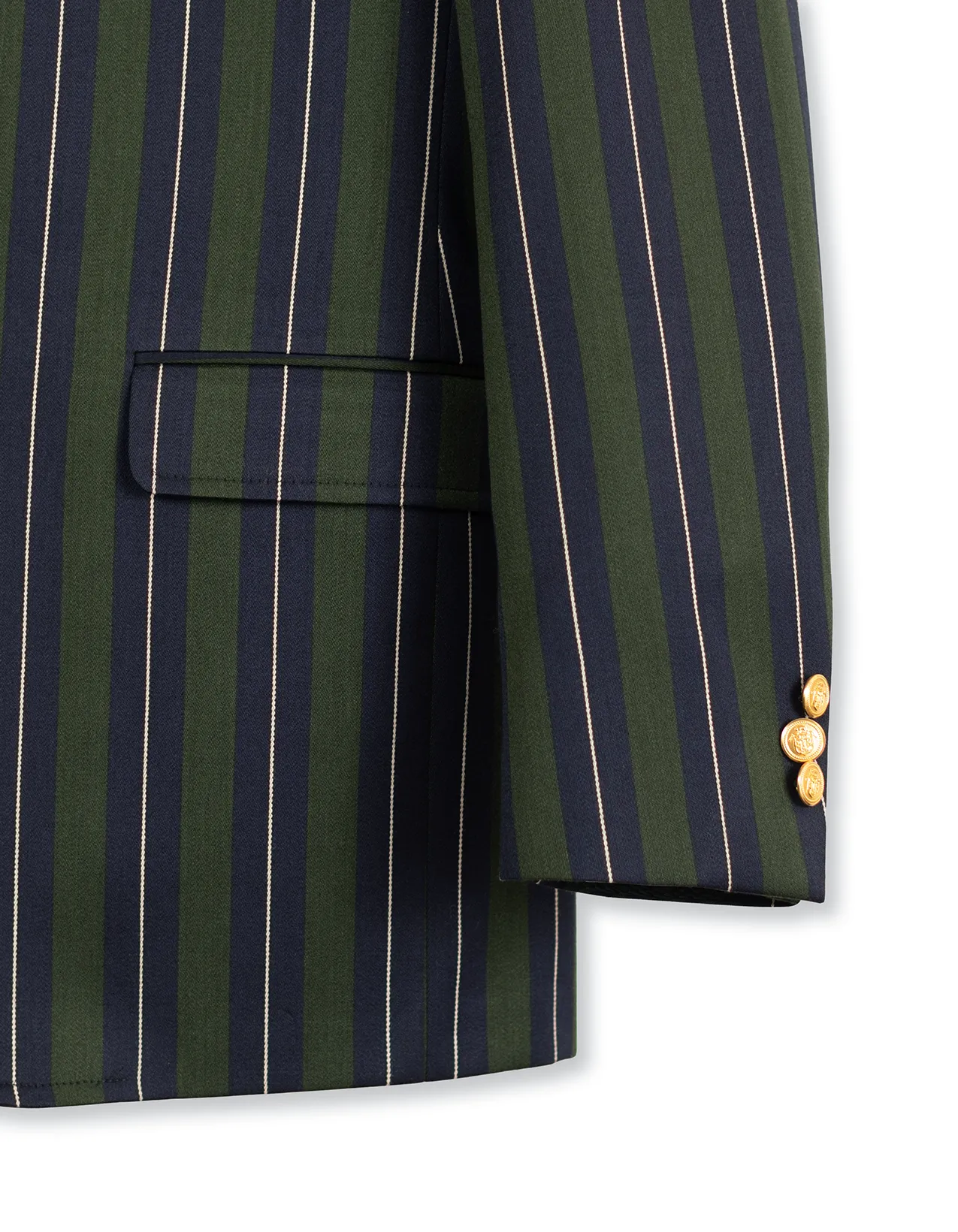 NAVY/GREEN STRIPE BLAZER