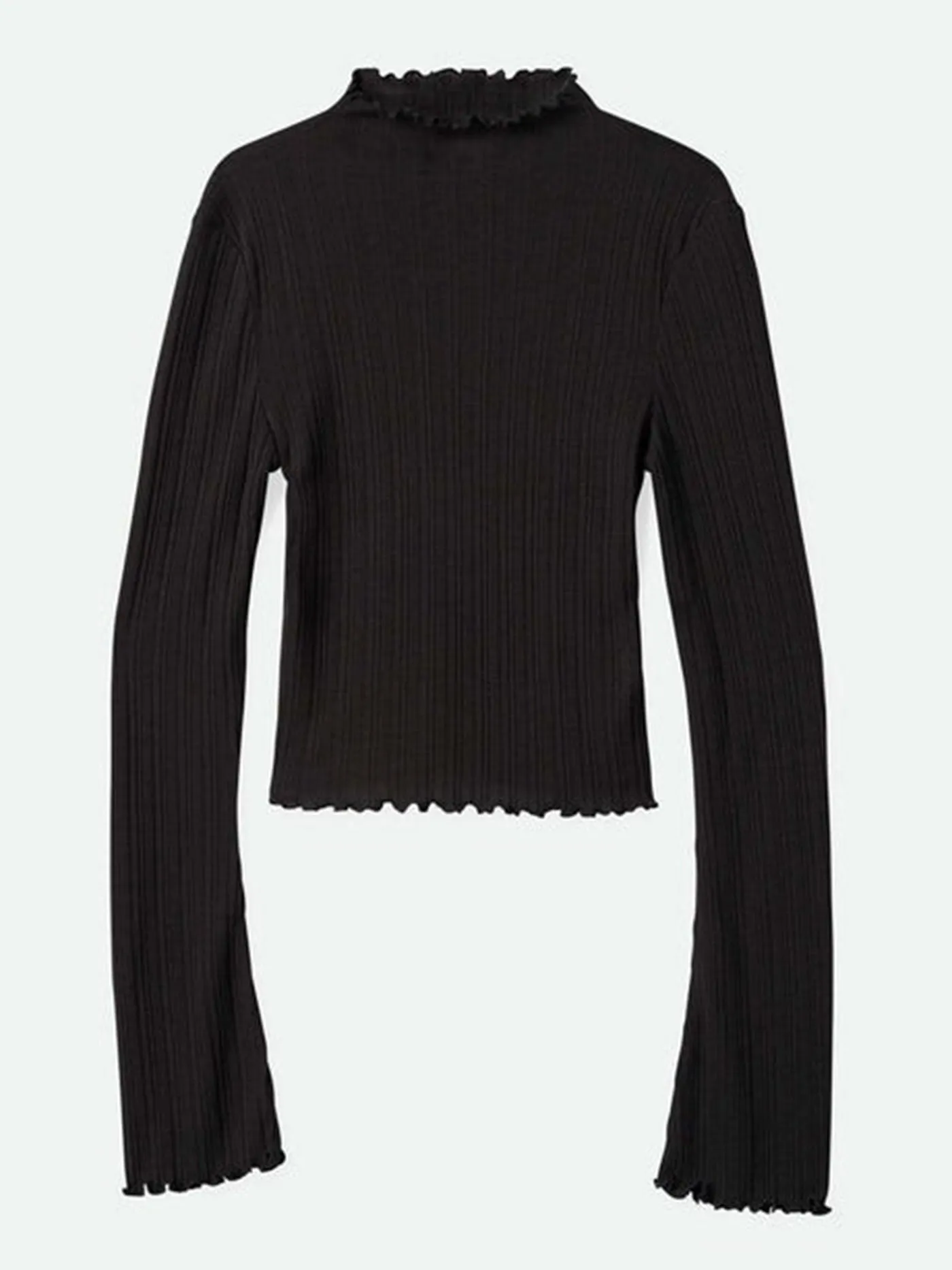 Novelty Ribbed Turtleneck Sweater