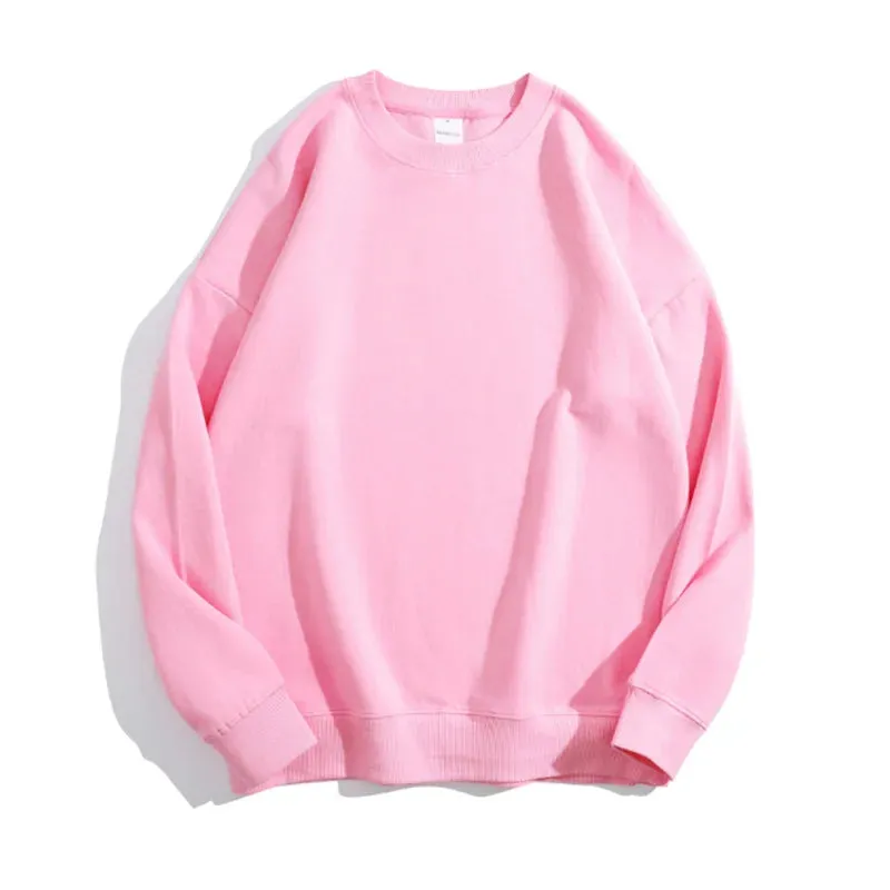 Oversize Winter Warm Sweatshirt Women Basic Tops Boyfriend Pink Loose Vintage Pullovers Women Winter Fleece Lined Sweatshirts