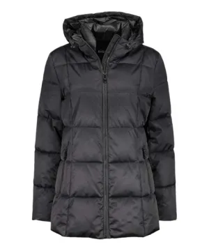 Polly Twill Puffer W/PVC Coat Black