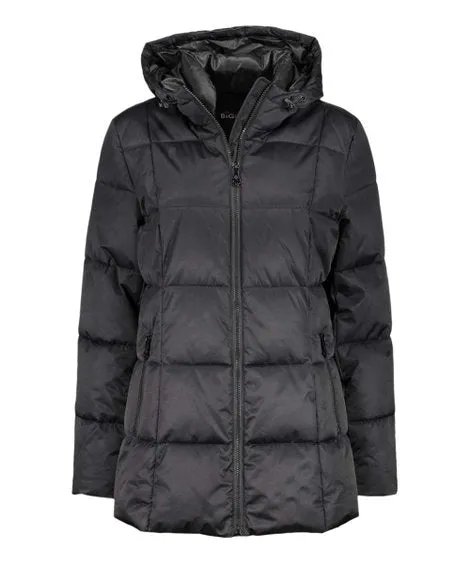 Polly Twill Puffer W/PVC Coat Black