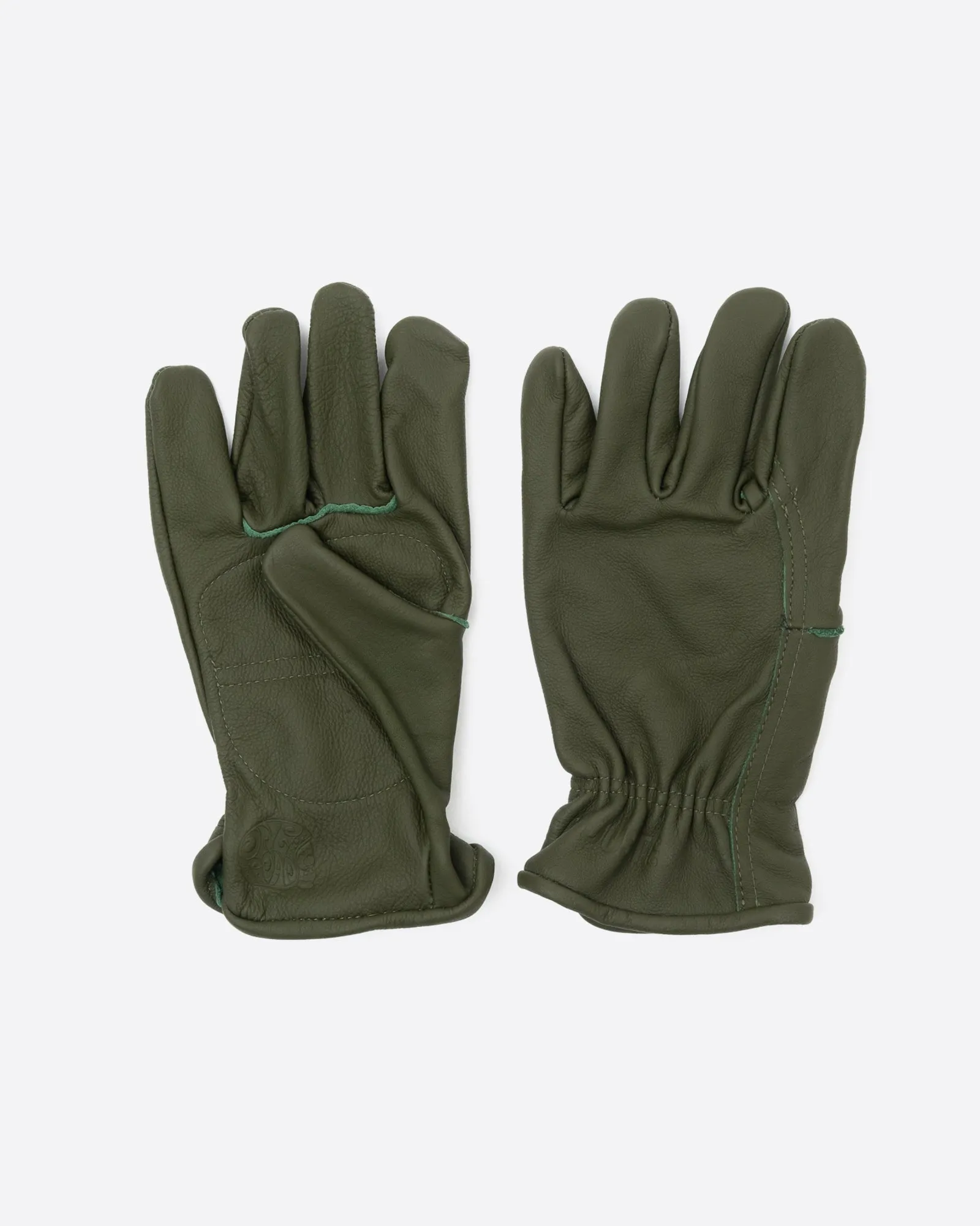 Power Gloves Leather Green