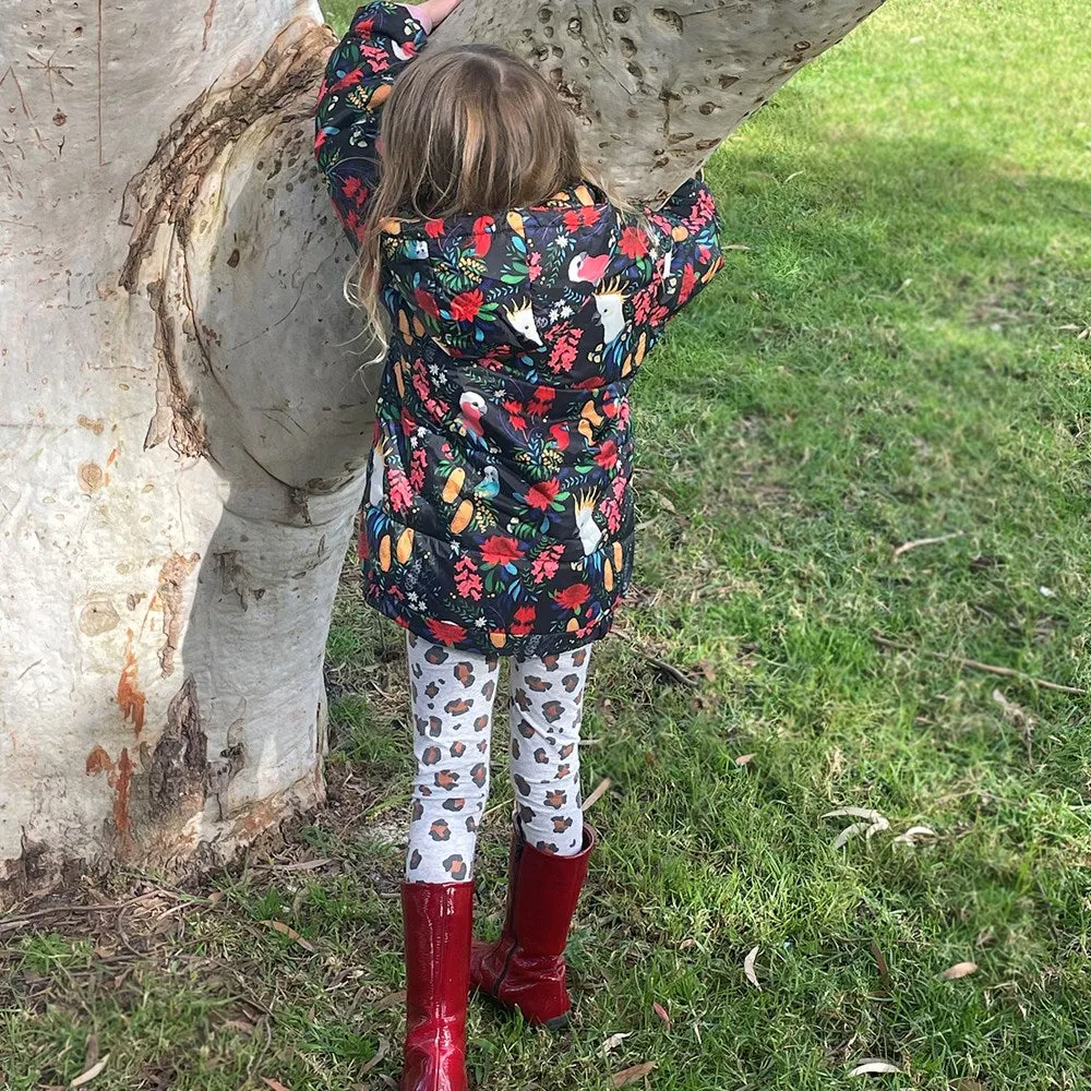 Puffer Jacket: Bush Parrots Kids