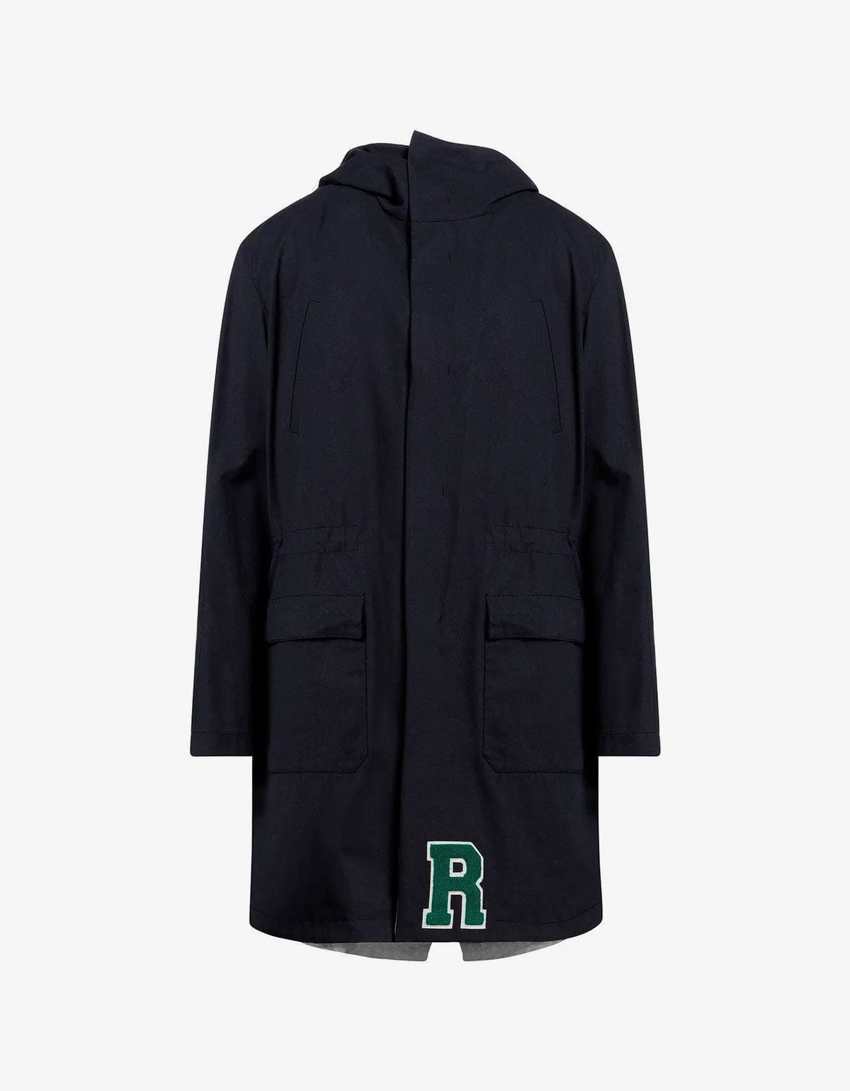 Raf Simons Navy Blue Parka with Silver Interior