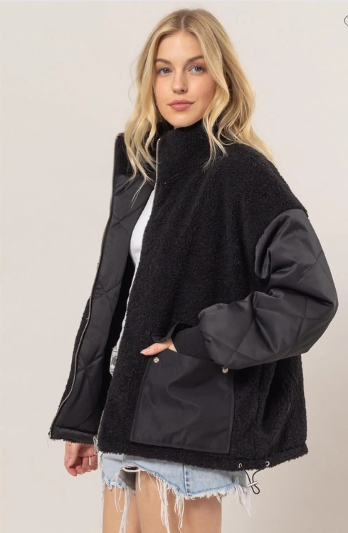 Reversible Fur Puffer Jacket