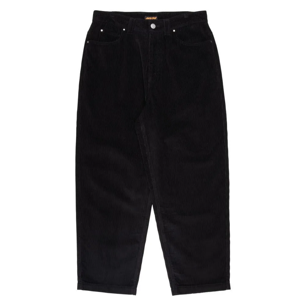 Santa Cruz Pant Big Pants Black Corduroy