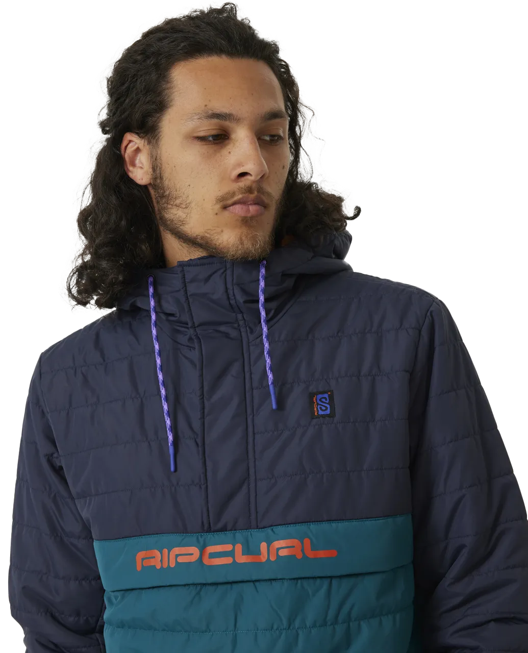 Search Anorak Puffer Jacket in Purple Night