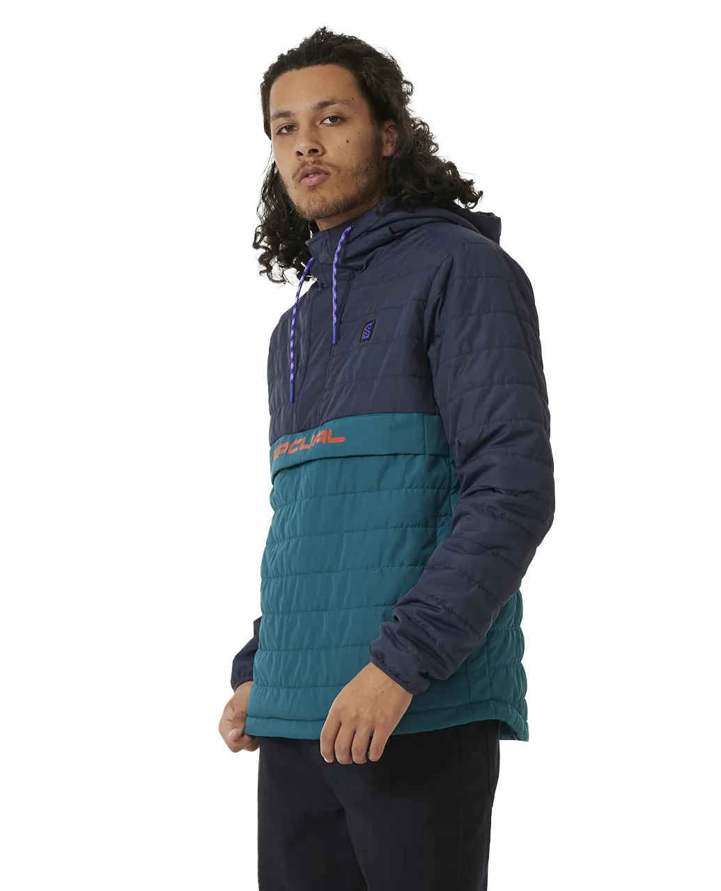 Search Anorak Puffer Jacket in Purple Night