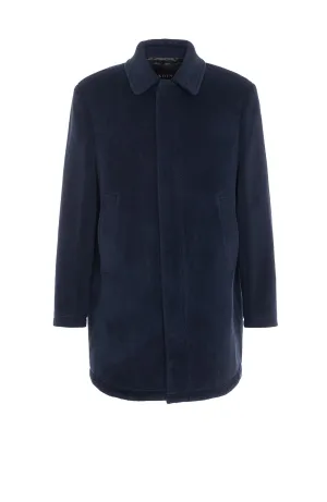 SODA NAVY WOOL TOPCOAT