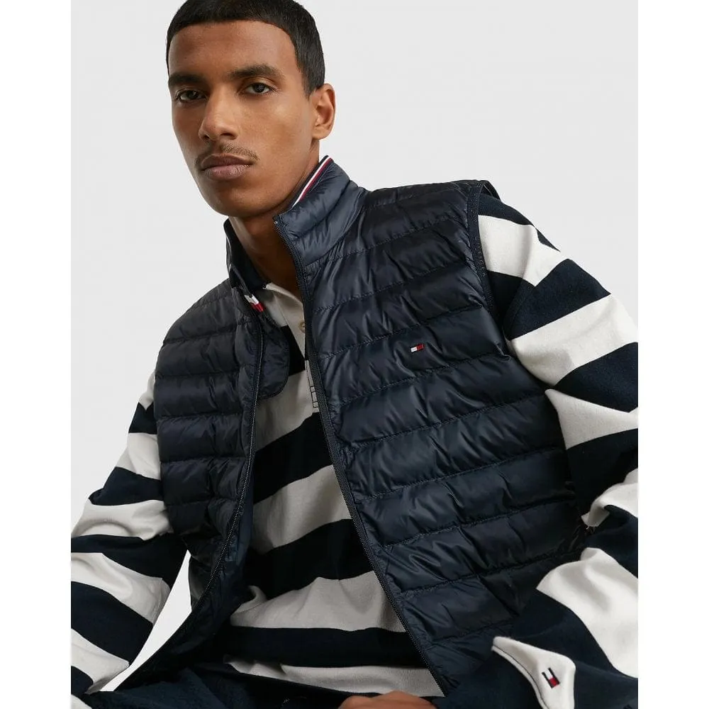 Tommy Hilfiger Packable Recycled Vest in Deep Indigo