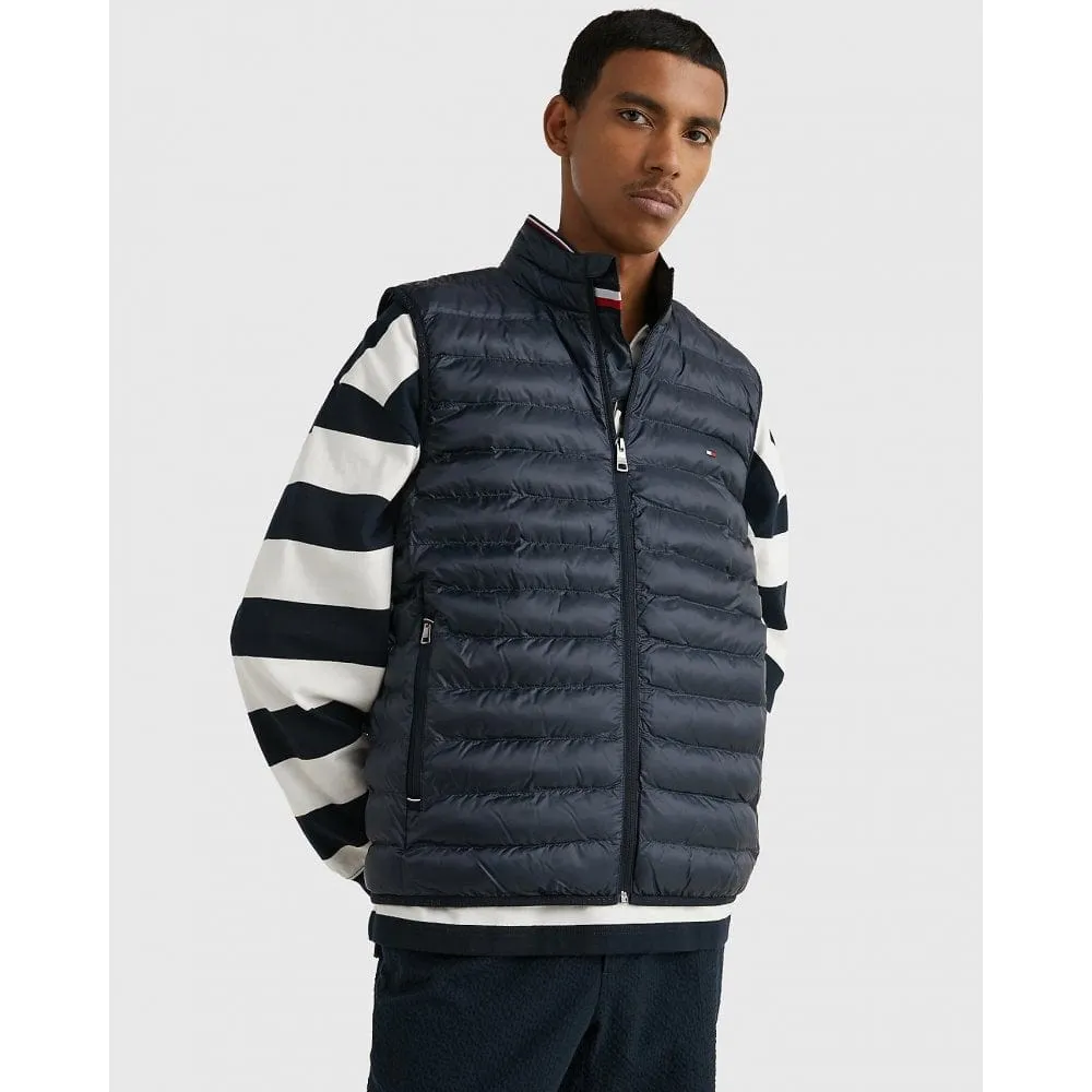 Tommy Hilfiger Packable Recycled Vest in Deep Indigo