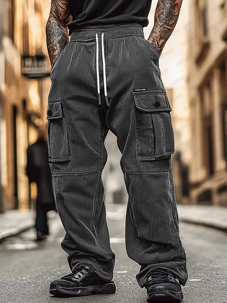 Utility Fashion Corduroy Cargo Pants