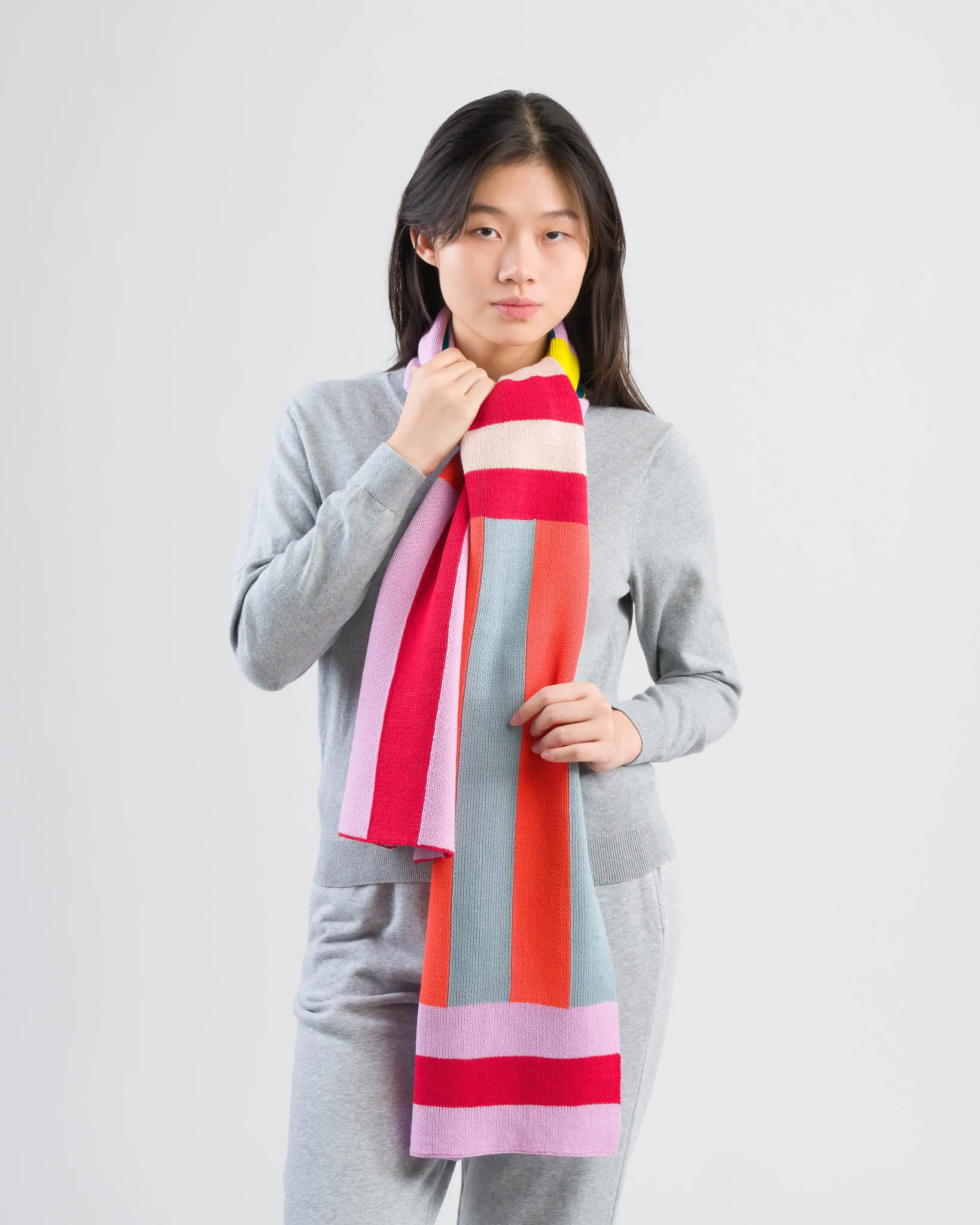 Waterfall Stripe Big Scarf