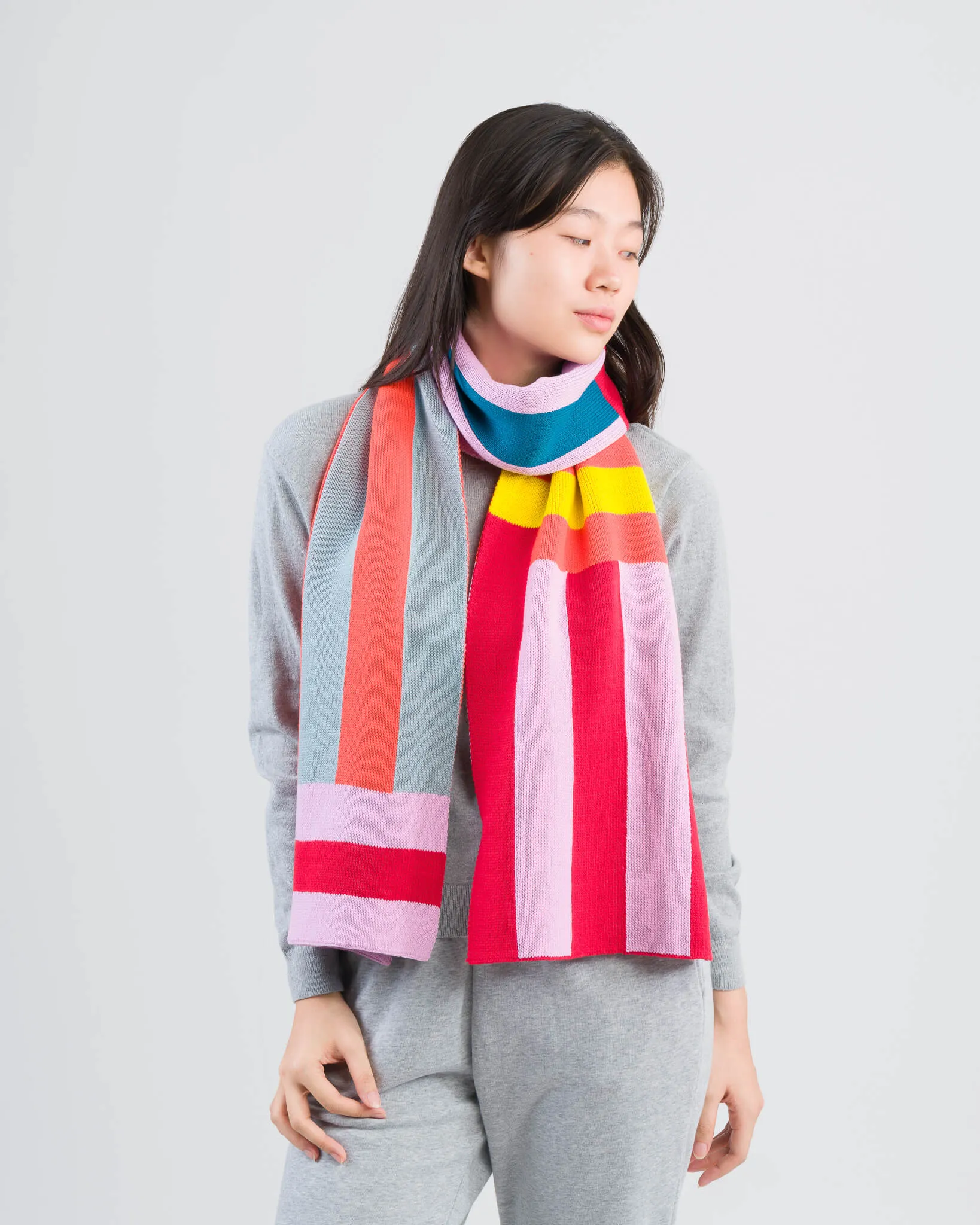 Waterfall Stripe Big Scarf