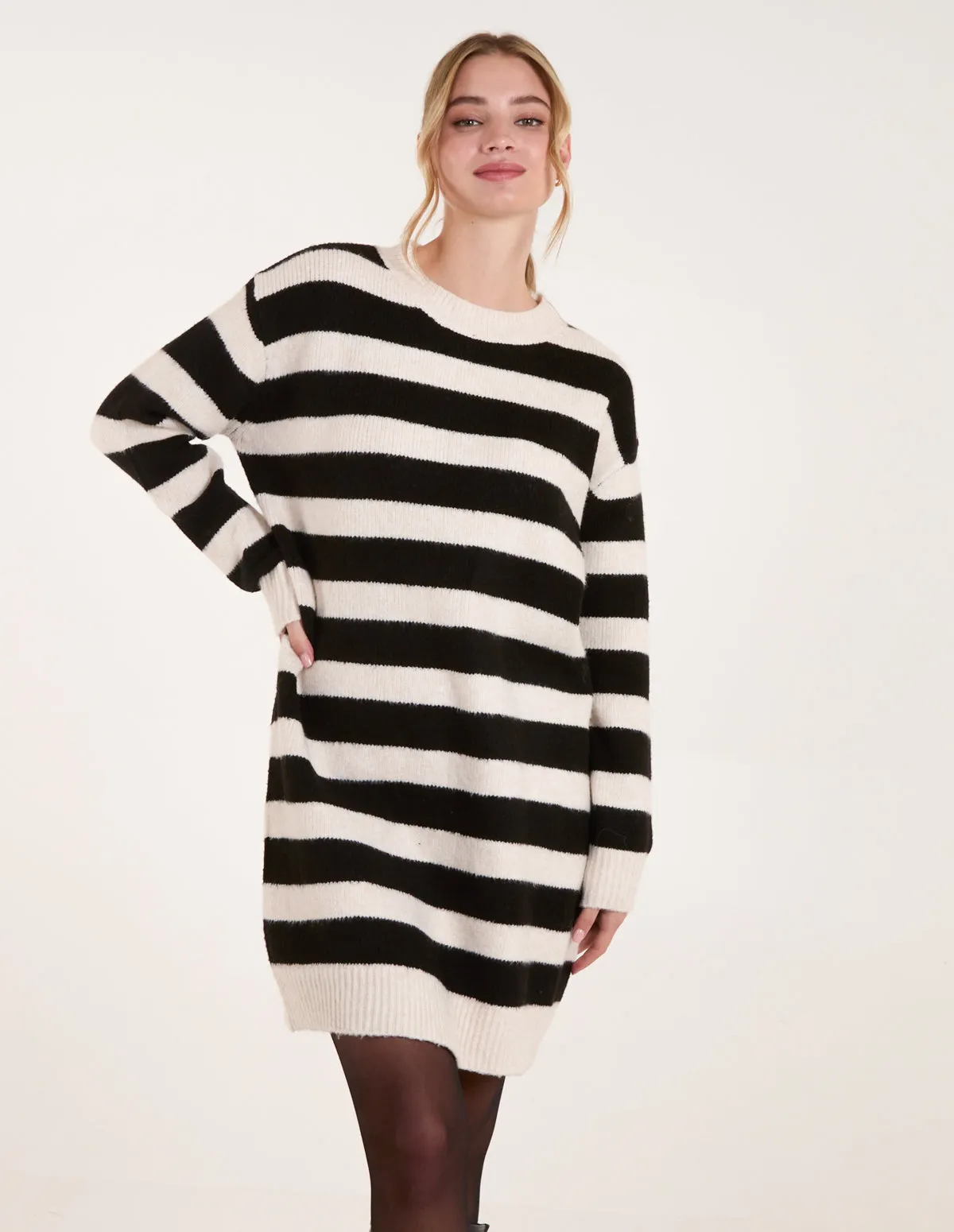 Wide Stripe Crew Neck Jumper